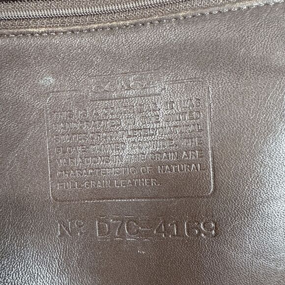 (B7) Coach Vintage Large Capacity Old Shoulder Bag All Leather Brown,N# D7C-4169 - Picture 8 of 15